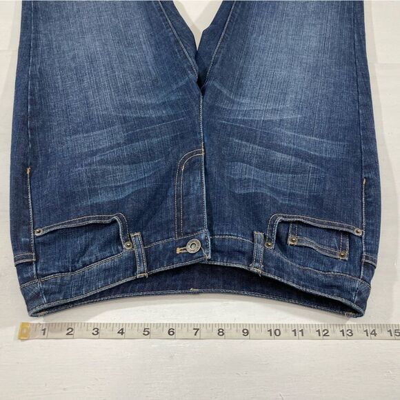 Vintage Talbots Jeans Women’s 4 Blue Denim Straight Leg Embroidered Y2K Pockets - Picture 9 of 12